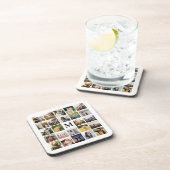 Personalisiertes Monogramm für die Fotolollage Getränkeuntersetzer (Rechte Seite)