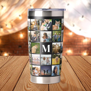 Personalisiertes Monogramm für die Fotolollage Thermobecher
