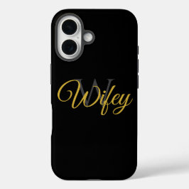 Personalisiertes Monogramm für Ehefrauen iPhone 16 Hülle