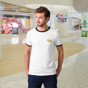 Personalisiertes Monogramm für Herren T-Shirt