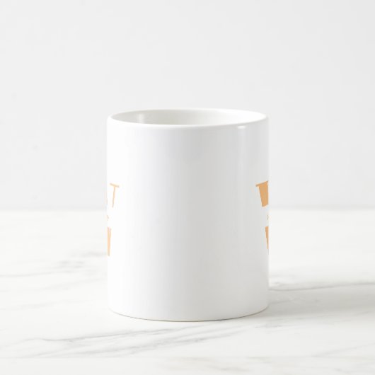 Personalisiertes Monogramm für moderne Anfangsbuch Kaffeetasse (Mittel)