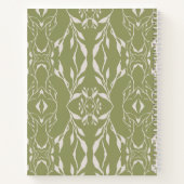 Personalisiertes Monogramm für Sage Green Notizblock (Rückseite)