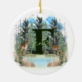 Personalisiertes Monogramm für Wasserfarben, Buchs Keramik Ornament (Hinten)