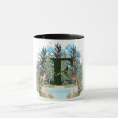 Personalisiertes Monogramm für Wasserfarben, Buchs Tasse (Zentrum)