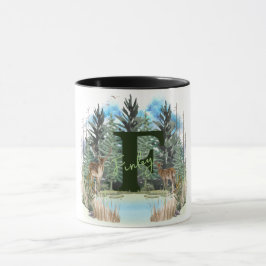 Personalisiertes Monogramm für Wasserfarben, Buchs Tasse