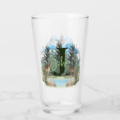 Personalisiertes Monogramm für Wasserfarben Buchst Glas (Rückseite)