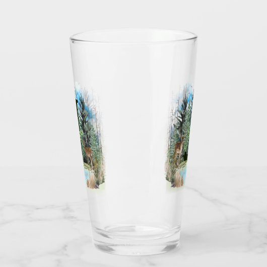 Personalisiertes Monogramm für Wasserfarben Buchst Glas (Links)