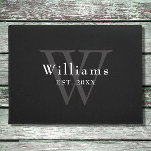 Personalisiertes Monogramm Fußmatte