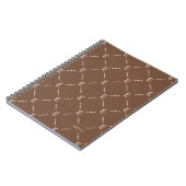 Personalisiertes Monogramm-Geometrisches Muster No Notizblock (Linke Seite)