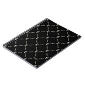 Personalisiertes Monogramm-Geometrisches Muster No Notizblock (Linke Seite)