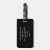 Personalisiertes Monogramm Gepäckanhänger (Rückseite vertikal)