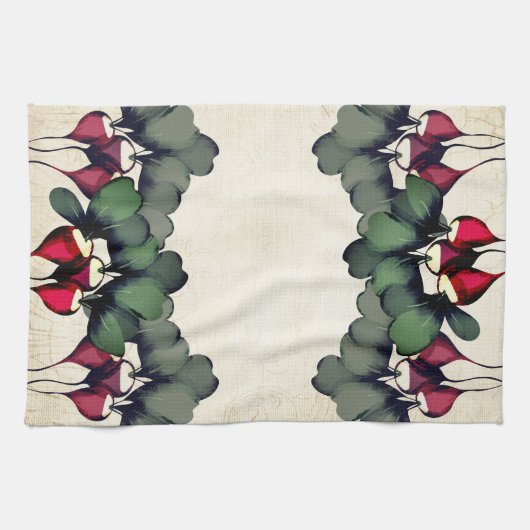 personalisiertes Monogramm  Geschirrtuch (Horizontal)