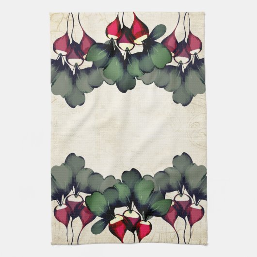 personalisiertes Monogramm  Geschirrtuch (Vertikal)