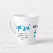 Personalisiertes Monogramm GETAUFT Milchtasse (Linke Ecke)