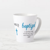 Personalisiertes Monogramm GETAUFT Milchtasse (Rechte Ecke)