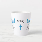 Personalisiertes Monogramm GETAUFT Milchtasse (Vorderseite)