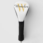 Personalisiertes Monogramm Golf Headcover (Vorderseite)