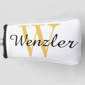 Personalisiertes Monogramm Golf Headcover (Vorderseite)