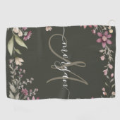Personalisiertes Monogramm Golfhandtuch (Horizontal)