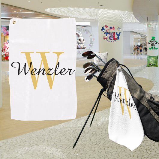 Personalisiertes Monogramm Golfhandtuch