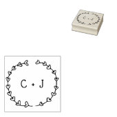 Personalisiertes Monogramm Gummistempel (Stempel)