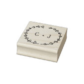 Personalisiertes Monogramm Gummistempel (Stempel)
