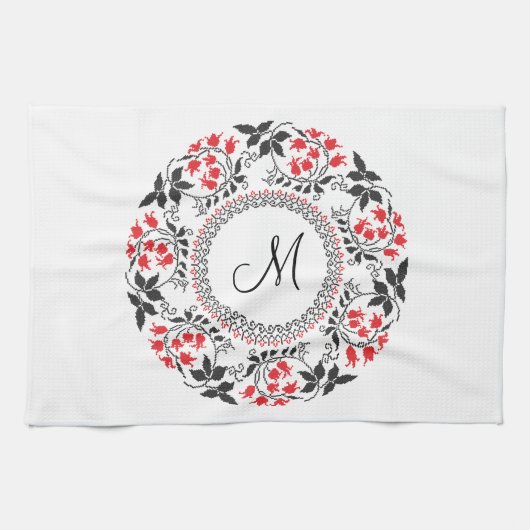 Personalisiertes Monogramm Handtuch (Horizontal)