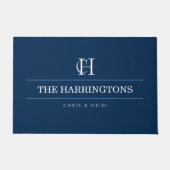 Personalisiertes Monogramm-Haus-Einweihungsgeschen Fußmatte (Vorderseite)