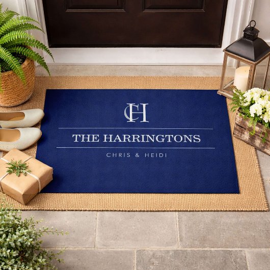 Personalisiertes Monogramm-Haus-Einweihungsgeschen Fußmatte