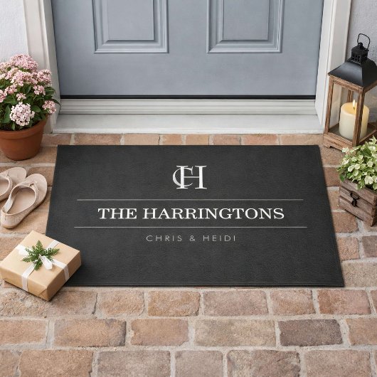 Personalisiertes Monogramm-Haus-Einweihungsgeschen Fußmatte