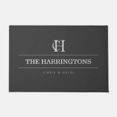 Personalisiertes Monogramm-Haus-Einweihungsgeschen Fußmatte (Vorderseite)