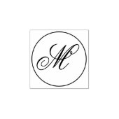 Personalisiertes Monogramm-Holz Gummistempel (Prägung)