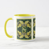 Personalisiertes Monogramm Ihr Anfangsbuchstabe Na Tasse (Links)