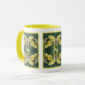 Personalisiertes Monogramm Ihr Anfangsbuchstabe Na Tasse (Vorderseite Links)