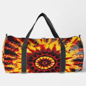 Personalisiertes Monogramm im Tie-Dye-Mandala-Must Duffle Bag (Vorderseite)