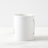 Personalisiertes Monogramm Initiale L Weihnachtsla Kaffeetasse (Mittel)