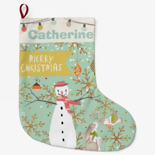 Personalisiertes Monogramm IRGENDEIN Großer Weihnachtsstrumpf