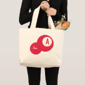 Personalisiertes Monogramm Jumbo Stoffbeutel (Vorderseite (Produkt))