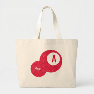 Personalisiertes Monogramm Jumbo Stoffbeutel