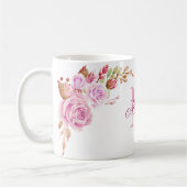 Personalisiertes Monogramm Kaffeetasse (Links)