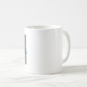 Personalisiertes Monogramm Kaffeetasse (VorderseiteRechts)