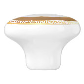 Personalisiertes Monogramm Keramikknauf (Seitenansicht)