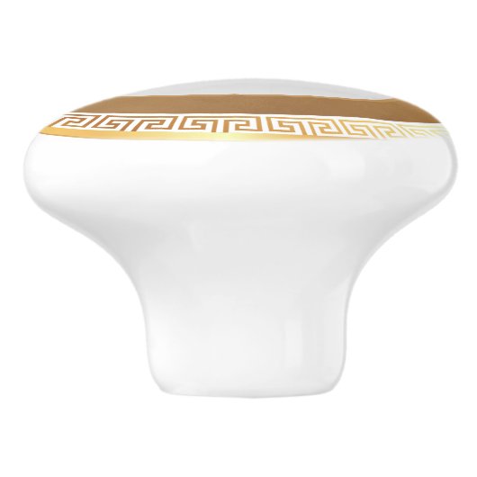 Personalisiertes Monogramm Keramikknauf (Seitenansicht)