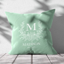 Personalisiertes Monogramm Kissen