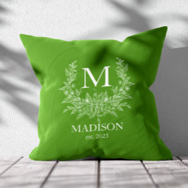 Personalisiertes Monogramm Kissen