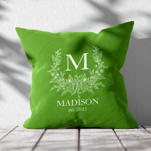 Personalisiertes Monogramm Kissen