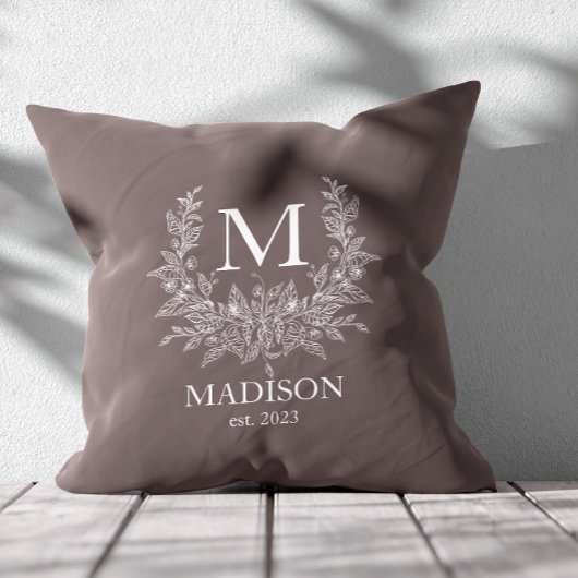 Personalisiertes Monogramm Kissen
