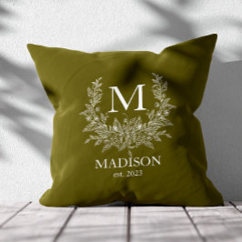 Personalisiertes Monogramm Kissen