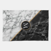 Personalisiertes Monogramm kundenspezifisches Brie Geschirrtuch (Horizontal)