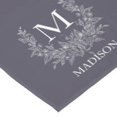 Personalisiertes Monogramm Kurzer Tischläufer (Ecke)